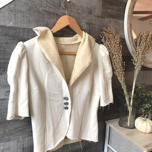 Vintage Distressed 3/4 Soft Blazer